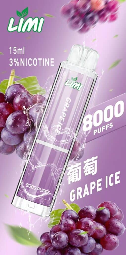 LIMI 8000口 發光拋棄式 買10送1 台灣電子煙批發 - 图片 4