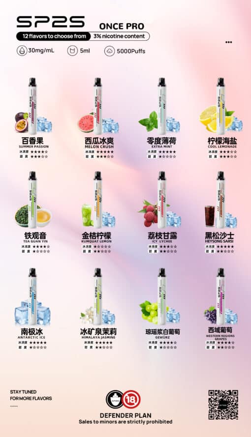 新品上市 sp2s once pro 5000口 抛棄式一次性 台灣現貨 24小時發貨