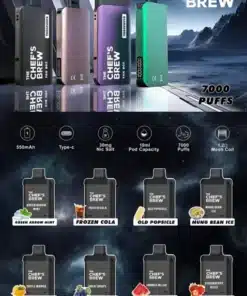 厨師煙彈THE CHEF’S BREW  大容量7000口換彈式 買3盒送主機